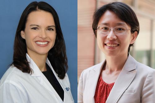 Dr. Sarah Larson (left) and Yvonne Chen