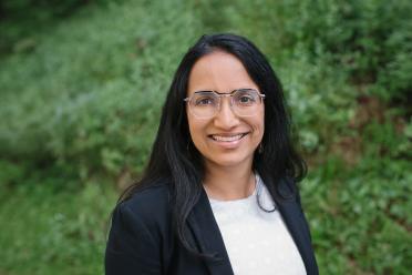 Researcher Aparna Bhaduri smiles for a headshot