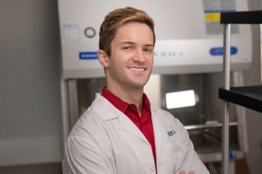 Physician-scientist Theodore Scott Nowicki, MD, PhD. smiles for a photo 