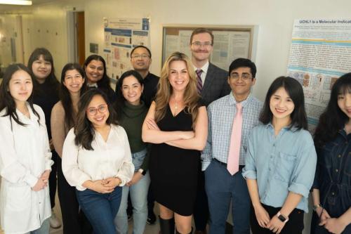 A group photo of BSCRC member Tanya Stoyanova's lab