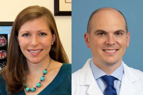 Heather Christofk and Brian Shuch shown in side-by-side photographs.