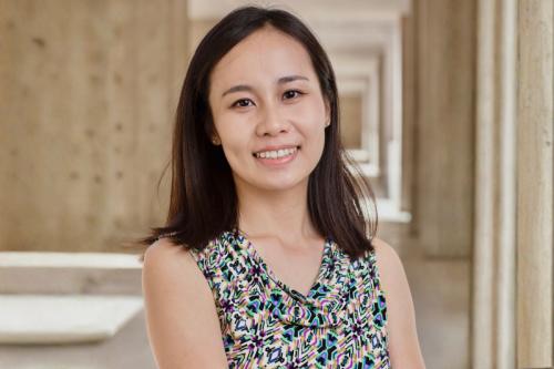 UCLA scientist Meiyan Wang smiles for a headshot.