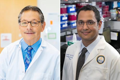 A side by side image featuring Drs. Kohn and Rao.