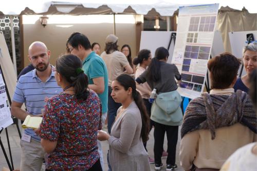 A group of people gather for UCLA BSCRC's EOY Core Resources Event.
