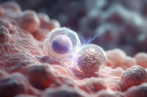 A biomimetic microparticle designed to recruit and reactivate CAR-iNKT cells, helping sustain cancer-fighting activity.