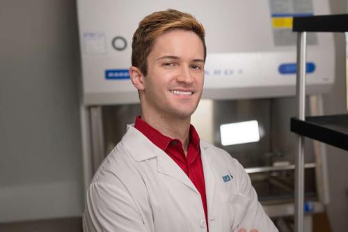 Physician-scientist Theodore Scott Nowicki, MD, PhD. smiles for a photo 