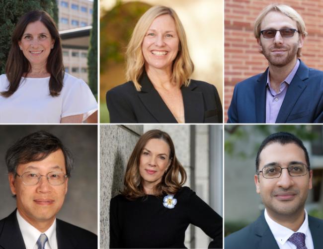 Six part photo collage featuring headshots from UCLA, USC and Caltech scientists. 
