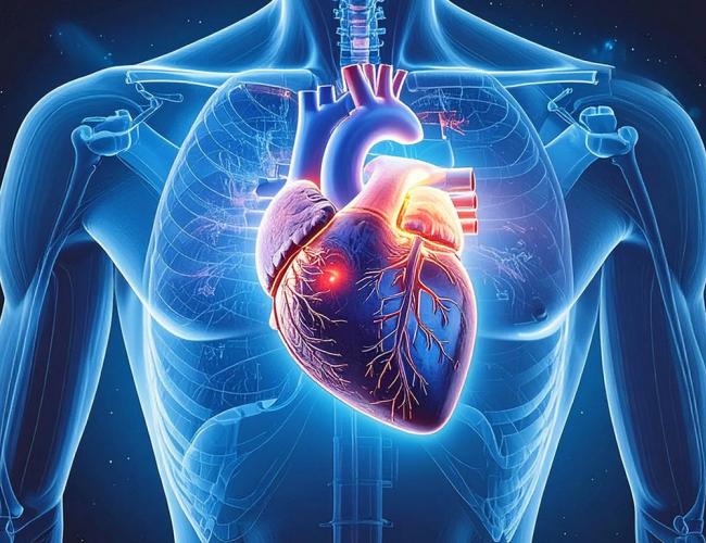 graphic rendering showing a heart