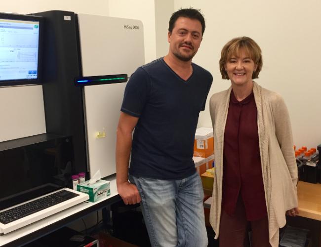 David Casero (left) and Dr. Gay Crooks