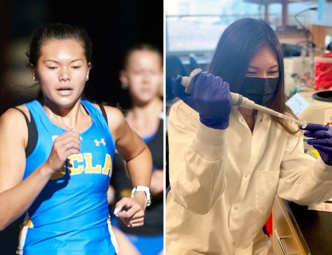 Grace McAuley joined Dr. Donald Kohn’s lab after completing four years on the UCLA track and field and cross-country teams.