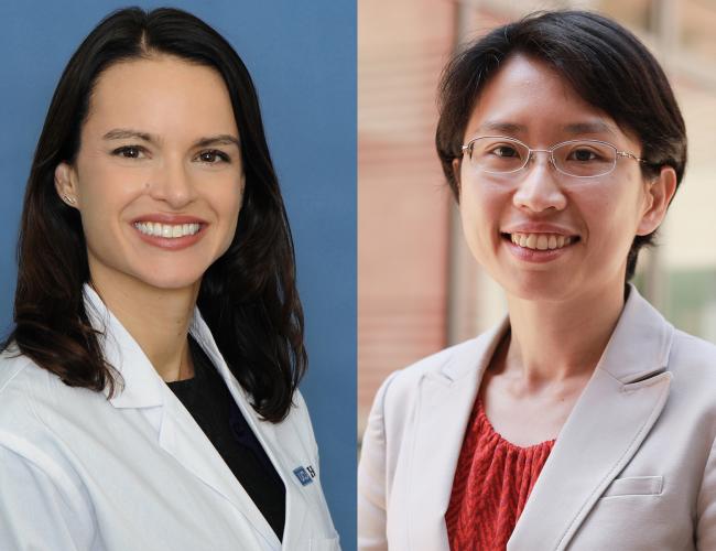 Dr. Sarah Larson (left) and Yvonne Chen