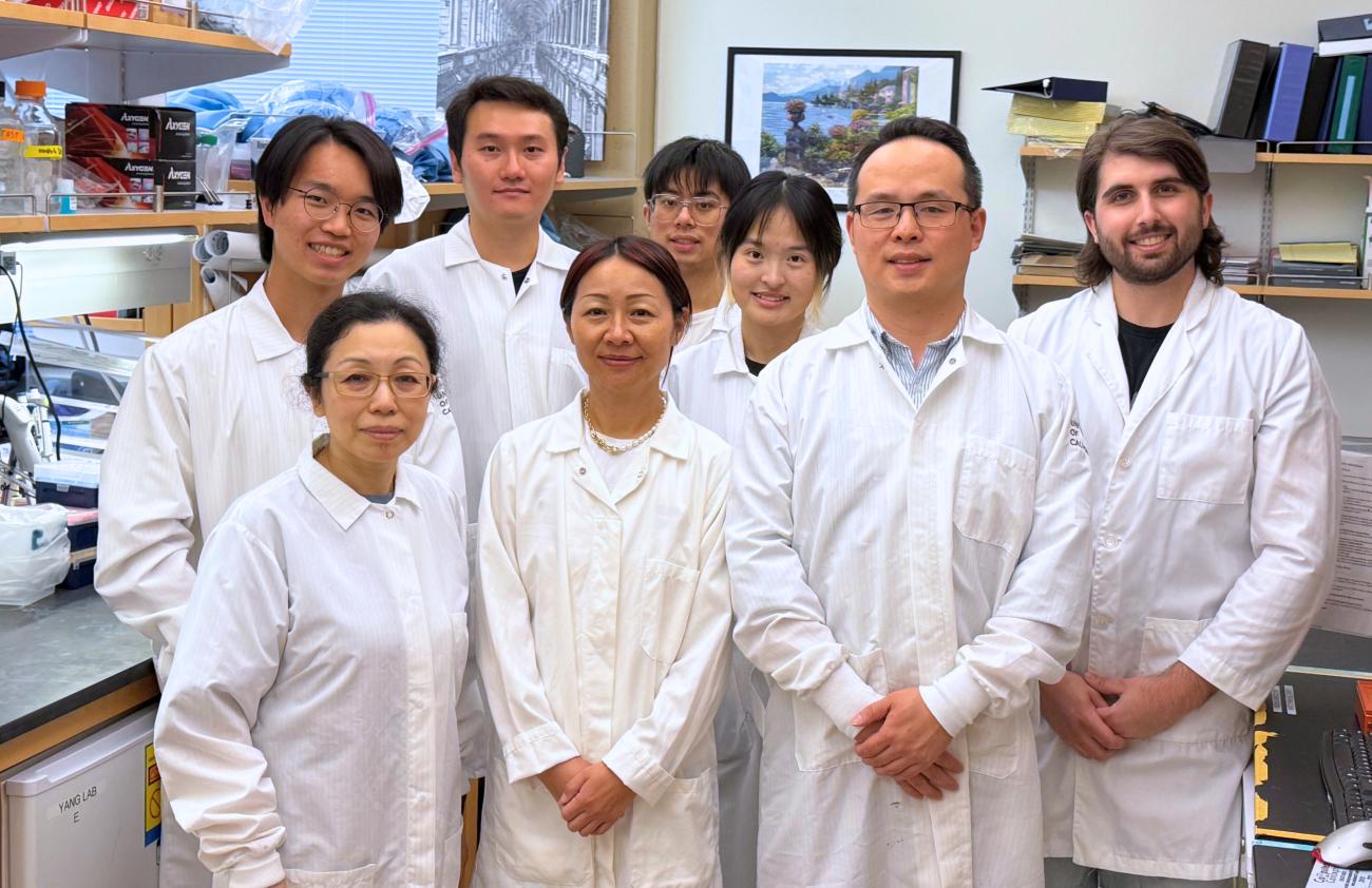 Group photo of scientists in the Yang Lab at UCLA.