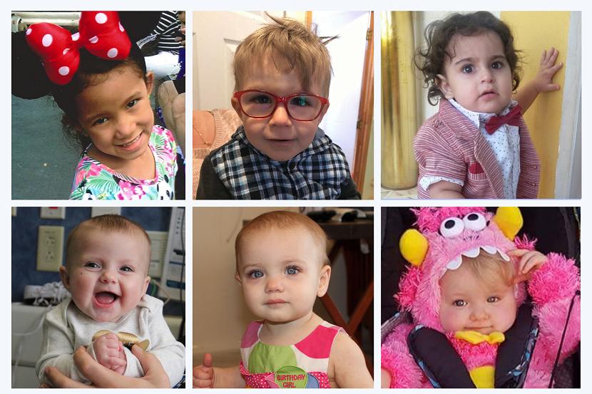 Six of the infants and toddlers who received the gene therapy for ADA-SCID