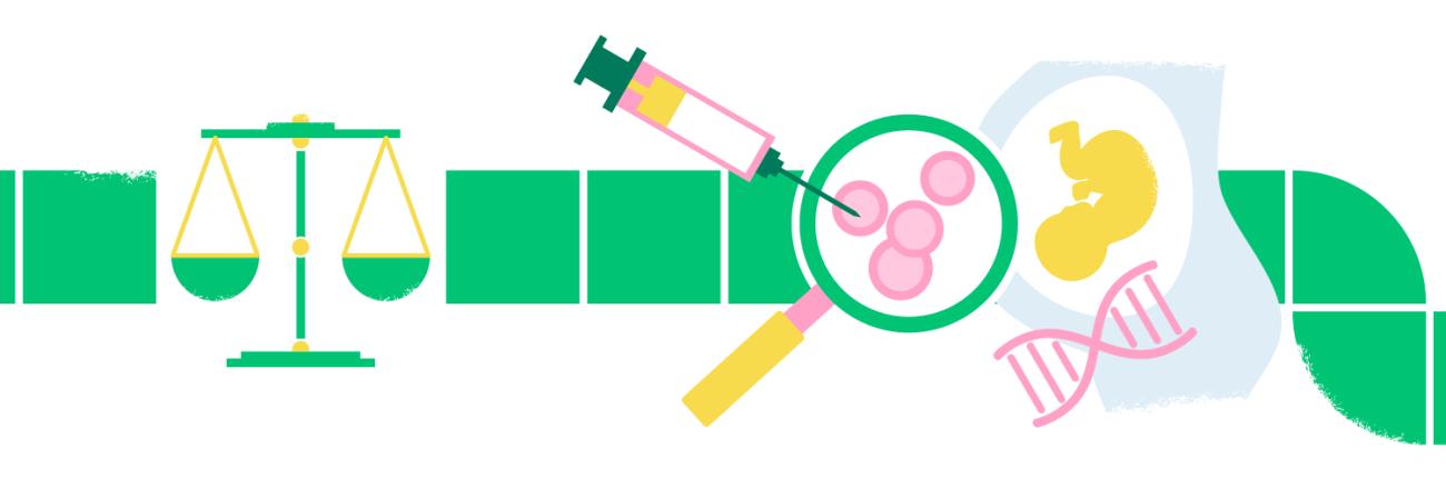 A graphic banner with food science illustrations.