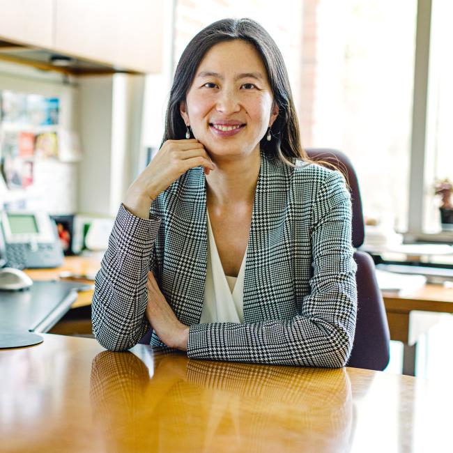 Headshot of scientist Melody Li in her office