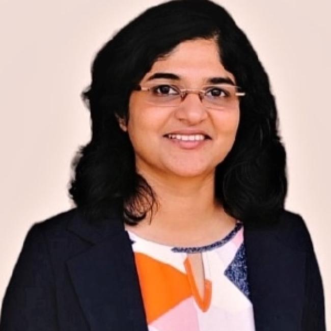 Muthukrishnan, Sree Deepthi smiles for a headshot