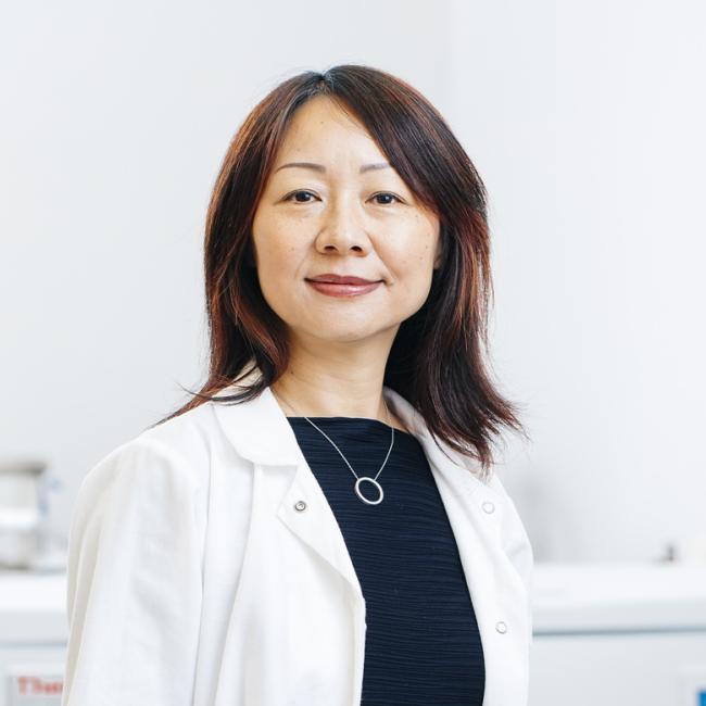 UCLA scientist Lili Yang in her lab